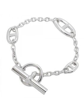 Hermes Bracelet Chaine D'ancre Farandole 925 Sterling Silver